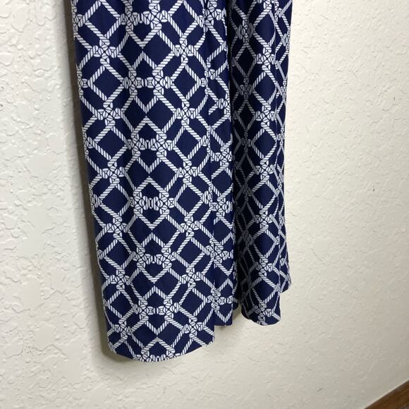 Jude Connally blue white nautical rope sleeveless wide leg jumpsuit size Small - Picture 4 of 15